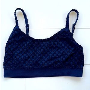 Aerie Chill Play Move navy blue bralette